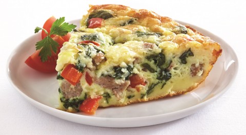 Wild Harvest Crustless Spinach & Sun-Dried Tomato Quiche