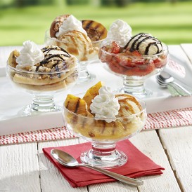 Reddi-wip® Grilled Fruit Ice Cream Sundaes