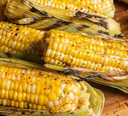 Grilled Corn with Spicy Honey Butter